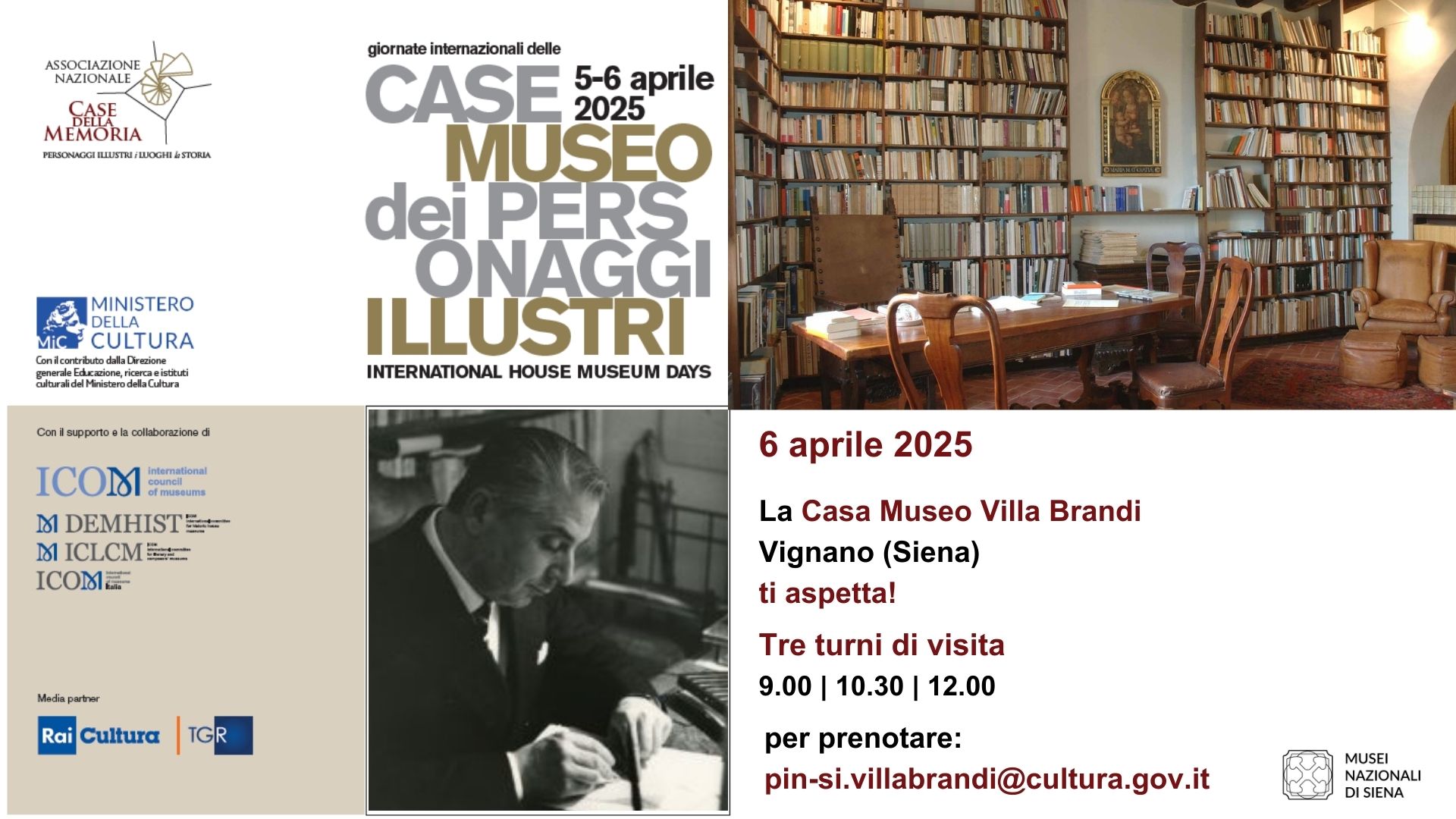 "Giornate Nazionali delle Case Museo dei Personaggi Illustri Italiani"